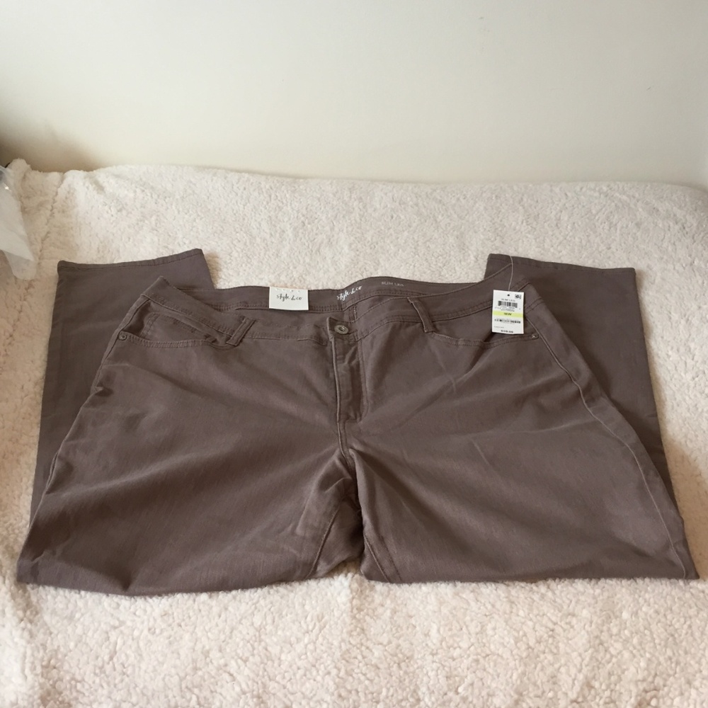 Petite Plus Size Tummy-Control Slim-Leg Jeans - Picture 2 of 6